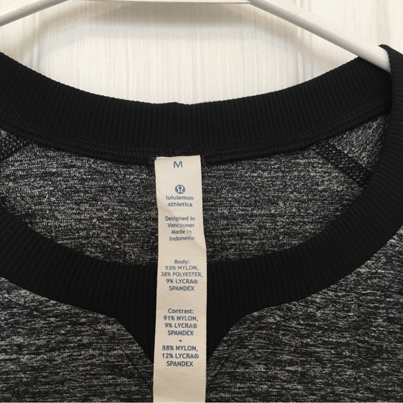 Lululemon Cypress Run Grey and Black Heathered Long Sleeve - Picture 5 of 8